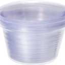 MECCANIXITY Plant Pot Saucer 6 Inch Plastic Round Flower Drip Tray for Indoor Outdoor, Clear Pack of 20 (15.2x8cm)