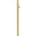 uxcell Keychain Display Stand, 1Pcs - Metal 1-layer Rotating Jewelry Display Stand with 8 Hook, Adjustable Display Rack for Necklace Craft Shows (Gold)