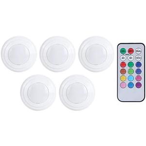 Aqur2020 LED Night Light Remote Control Touch Under Cabinet Light with 13 Color Options Timer for Kitchen Closet