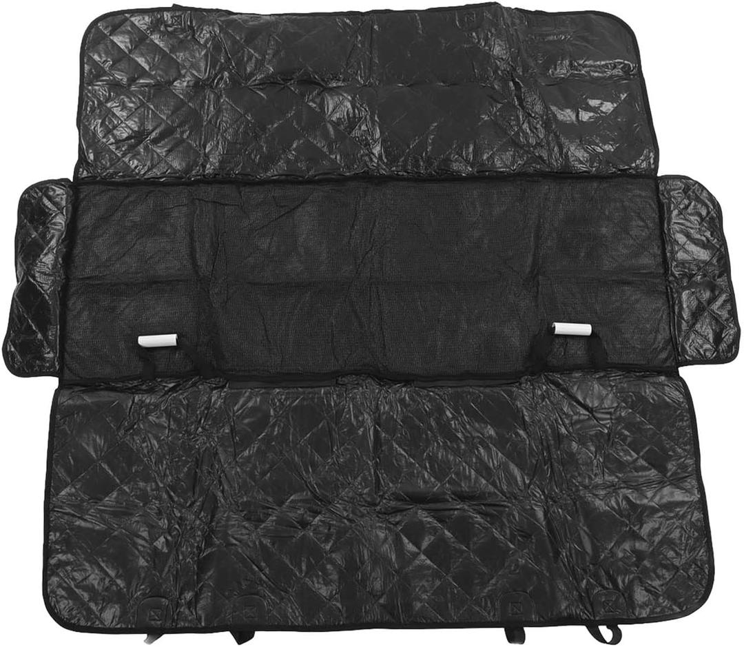 Srliya Back Seat Extender Foldable Dog Car Seat Cover Waterproof Black Pet Bridge Dog Car Seat Dog Car Seat Cover