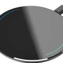 TOZO W1 New Anti-Slip Aircraft-Grade Aluminum Wireless Charger 15W Max Fast Wireless Charging Pad Compatible with iPhone 17/17 Pro/17 Pro Max/Air/16/15/14/SE Series, Samsung Galaxy S25/S24/S23, Black
