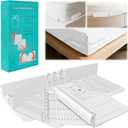 Fitted Bed Sheet Holders for Corners, Anti-Slip Lock Clips Keep Sheets Firm & Tight, Patent Design Adjustable Angle for Mattress Topper Pad of Home Hospital Hotel, Easy Installation, New Year's Gift (White)