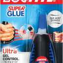 Loctite Super Glue Ultra Gel Control, Clear Superglue, Cyanoacrylate Adhesive Instant Glue, Quick Dry - 0.14 fl oz Bottle, Pack of 1