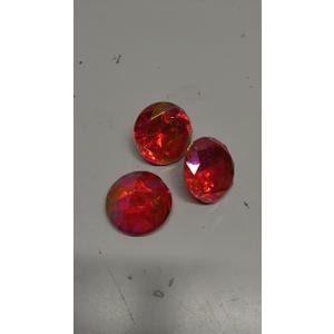 Allstarco 3PCS 60mm Red Ruby AB Extra Large Acrylic Diamond Confetti AB Coating for Table Scatter Wedding Decorations Vase Fillers Individually Wrapped