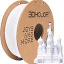 PLA Pro Filament 1.75mm Cold White,PLA Plus Filament, Odor Free, Clog Free 3D Printer Filament,1kg Cardboard Spool (2.2lbs), Dimensional Accuracy +/- 0.03 mm, Fit Most FDM 3D Printer