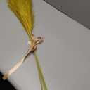 Gold Pampas Grass Decor Living Room Holiday Decor, Home Accent Decor, Gold Feathers Floral Picks, Faux Pampas Grass Tall Large Fluffy, 3 Stems x 115cm/45in