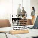 Thank You Gifts for Principal - Principal Appreciation Gifts Acrylic Sign Desk Plaque Home School Office Cubicle Desk Shelf Table Decor