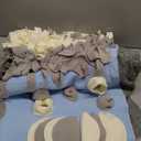 Snuffle Mat for Small Large Dogs (39.4" x 39.4") - Nosework Feeding, Easy to Fill, Machine Washable Training, Pet Activity/Toy/Play, Great for Stress Release - L & Blue