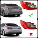 Huray Outer Taillight for Toyota Camry 2025 2026 XES XLE 81560-AQ020 Rear Lamp Brake Light Replacement (Outer Left)