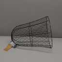 Coloch 1 Pack Garden Chicken Wire Cloche, 16x 13 Inches Black Dome Plant Protector Cover Strong Metal Garden Cloches Protecting Plants and Seedling from Animals