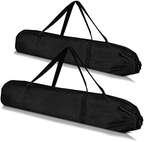 Datyiiha Pack of 2 Camping Chair Replacement Bag 39.3 Inches Large Folding Chair Carry Bag Nylon Storage Tent Bag with Handle Strap for Travel Outdoor Camping Sports (No Chair Included) (Black)