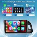 2+64G Android Car Radio Car Stereo for Audi Q5 2010-2018 with Wireless Carplay Android Auto, 9 Touch Screen Head Unit Mirror Link WiFi GPS Navigation Bluetooth FM RDS EQ AHD Backup Camera SWC MIC