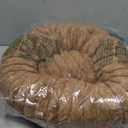 Bedsure Cat beds for Indoor Cats - Donut Dog Beds for Small Dogs with Corduroy Fleece & Anti Slip Bottom, Faux Fur Pet Beds with Washable Removable Cover, Copper Brown, 20x20x6 inches