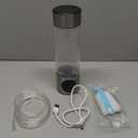 5.0 New Upgraded Hydrogen Water Bottle - Hydrogen Concentration up to 6000 PPBSGS-Certified Hydrogen Generator 2025 SPE/PEM Technology Odorless Double Hydrogen Content for Sports/Home/Office/Travel (silver)