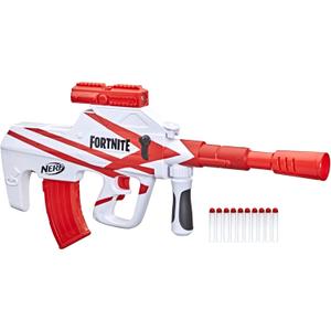 Nerf Fortnite B-AR Motorized Dart Blaster - Fortnite Converge Wrap, Motorized 10-Dart Blasting, 10-Dart Clip, 10 Official Elite Darts (Frustration-Free Packaging)