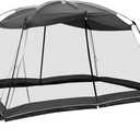 Screen House 13x9 Ft Canopy Tent Sun Shade Shelter Perfect for Outdoor Activities, Shale Gray