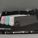 Wireless Keyboard and Mouse Combo - Full-Sized Ergonomic Keyboard with Wrist Rest, Phone Holder, Sleep Mode, Silent 2.4GHz Cordless Keyboard Mouse Combo for Computer, Laptop, PC, Mac, Windows -Trueque (1 PACK, Black)