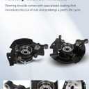 SCITOO 698-464;698-465 Front Steering Knuckle Assembly Left&Right Fit for 2011-2013 for Hyundai Sonata 2PC
