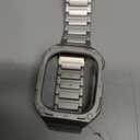 Stainless Steel Luxury Rugged Metal Case Band For Apple Watch Band 41mm 44mm 45mm Protective Case Cover for iWatch Series 9 8 7 41mm 45mm and Series 6 5 4 SE 44mm Mod Kit