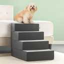 ZINUS Easy Pet Stairs, Pet Ramp, Pet Ladder, X-large, Grey