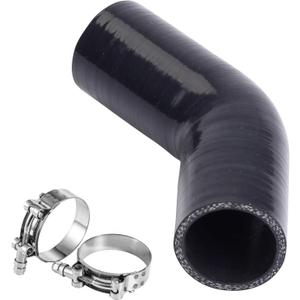 YSIL 2" ID 45 Degree Elbow Coupler Silicone Hose 4-Ply Reinforced Turbo Intercooler Intake Piping with T-Bolt Clamps 5MM Thickness 4" Length
