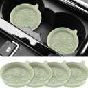 ME.FAN Car Cup Coasters [4 Pack] Silicone Cars Coasters - Universal Non-Slip Recessed Interior Accessories - Cup Holder Inserts Desert Sage