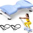 Waist Twist Machine, Twist Machine Exercise with 300 Lbs Weight Capacity, Ab Twist Board for Slim Waist and Core Ab Exercise,Noiseless Home Gym Equipment for Women Men (Blue)