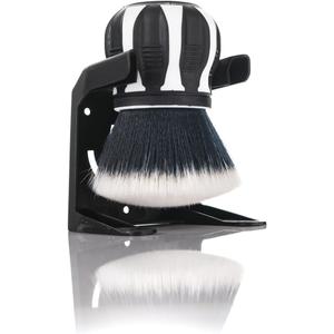 Detail Factory - Curveball XL Synthetic Brush - Ultra Soft Bristles, Comes with Storage Rack, Covers Large Area Inside or Outside Vehicles - Black Ice (White)