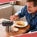 Handsfree Smart Touch Rechargeable Electric Can Opener Easy Flex Side Cut All Can Sizes with LED Display and Smooth Edge Safety for Arthritis & Seniors, Auto Kitchen Gadget (Black)