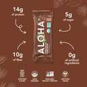 Aloha Organic Plant Based Protein Bars Chocolate Chip Cookie Dough, 1.98 Oz,(Pack of 12)