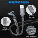 for Oculus Link Cable, 16FT Link Cable for Oculus Quest 2, High Speed Data Transfer and Fast Charging USB A to USB C Nylon Braided Cable for Oculus VR Headset and Gaming PC (Gray)