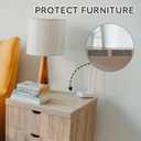 2 x Wall Protector from Furniture, 80 PCS Headboard Stoppers for Wall, Self Adhesive Furniture Pads Protect The Wall from Banging, Suitable for Bedside, Cabinet, Chair Legs, Sofa