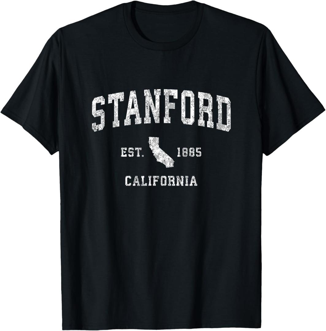 Stanford California CA Vintage Athletic Sports Design T-Shirt M