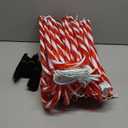 COOLWUFAN 24 Pack Chrismas Candy Cane Lights, 33'' Light Up Candy Cane Chrismas Decoration Outdoor Yard, Waterproof Xmas Outside Decor Pathway Lights