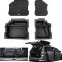 For 2025 2023 Toyota Sienna Trunk storage box for Toyota Sienna 2025-2021 Trunk Cargo Organizer Insert Rear Storage -Portable Car Storage with Lid sorting storage box