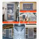 VEVOR Clear PVC Strip Curtain, 84 in Height x 38 in Width x 0.08 in Thickness, 6 PCS Walk in Freezer Cooler Curtain Strips, Thermal Insulating Plastic Door Strips for Warehouse, Freezer, Garage Doors