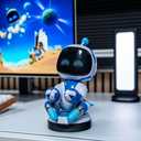 Cableguys Astro Bot Controller Holder & Phone Stand - Gaming Setup Accessories for Desk and Game Room, Controller Stand Compatible with Xbox, PlayStation & Most Standard Game Controllers