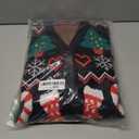 Ugly Christmas Sweater for Women Christmas Cardigans Funny Xmas Open Front Button Down Knit Coat Outwear (Large)