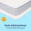Graco Ultra 2-in-1 Premium Dual Sided Crib & Toddler Mattress - GREENGUARD Gold, CertiPUR-US Certified Foam, Machine Washable Cover with 100% Waterproof Surface, Fits Standard Crib & Toddler Beds, 1 Count