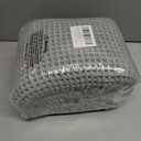 Waffle Bath Mat-Runner Rug, Super Absorbent Non Slip Bath Mats for Bathroom Machine Washable Long Rugs with Tassels, Bath Rugs for Bathroom Floor Beside Tub, 2' x 6' (Light Grey)