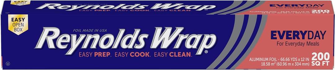 Reynolds Wrap Aluminum Foil, 200 Foot (Pack of 12)