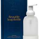 Cleanomic Reusable Soap Bottle - Dish Soap Dispenser, Soap Dispenser for Kitchen Sink, Hand Soap Dispenser, Kitchen Soap Dispenser, Bathroom Soap Dispenser, Soap Dispenser Bathroom Countertop, Clear