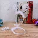 Amosfun Christmas Headband 6pcs Christmas Decorative Headband Adorable Hair Bands Cute Snowflake Hair Hoops Snowflake Headdress Birthday Favors Halloween Costumes