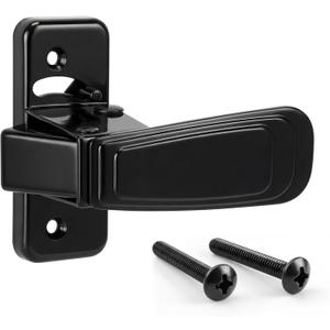 Replacement Screen Door Latch, Heavy Duty Inside Door Handle Compatible with Storm Doors Handle, Interior Latch for Screen and Storm Doors(for Non-Spring Loaded Strike,Black)