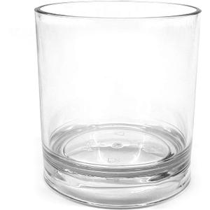 Glass Candle Holder Clear 2Pcs