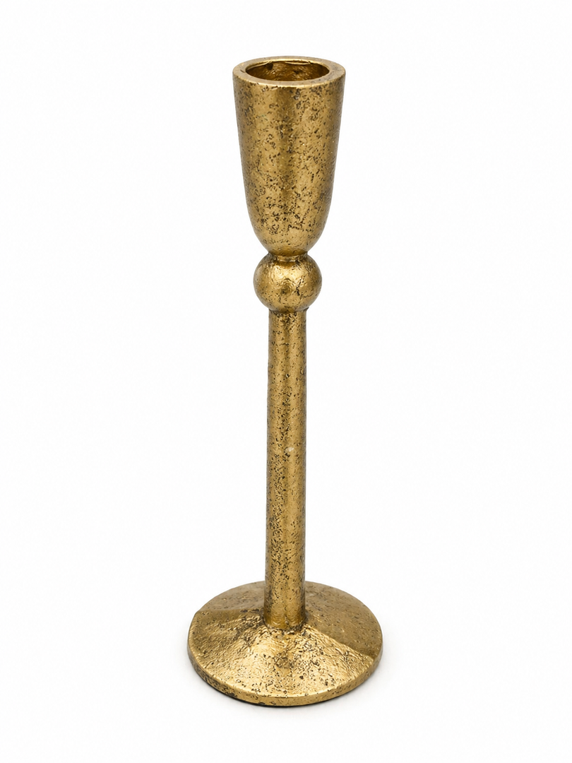 9.4in Cast Iron Candle Holder