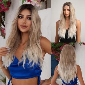 Long Wigs for White Women Long Auburn Wig 26ines Body Wave Wig,Lace Front Wig Natural Like Synthetic Fiber Wigs for Daily and Party Use and Cosplay