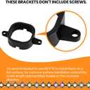 Mounts Clips for Govee Pro Permanent Outdoor LED Lights H706, Bracket Holder for Govee Pro Version Outdoor LED Light (Black, 40
