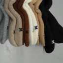 Velice Kids Merino Wool Hiking Socks Toddler Boys Girls Winter Warm Thermal Thick Cushion Crew Boot Socks 6 Pairs(Black/White/Brown,4-7 Years)