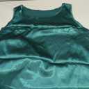 Silk Satin Tank Tops for Women Camisole Crew Neck Sleeveless Cami Summer 2025 XL